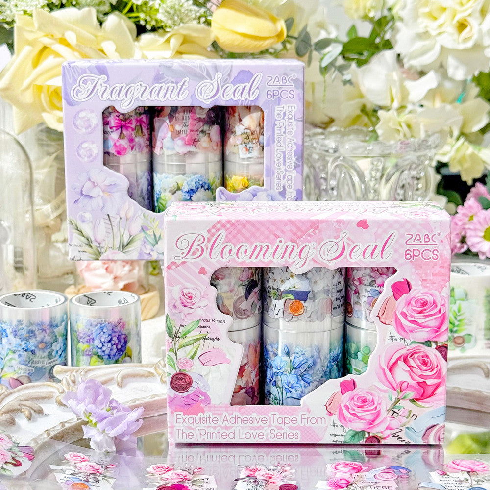 Printed Feelings Series Boxed Tape Plant Flower Theme 2 Types image 0