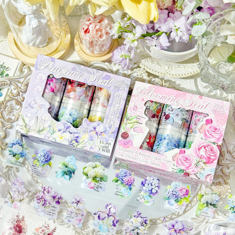 Printed Feelings Series Boxed Tape Plant Flower Theme 2 Types image 1