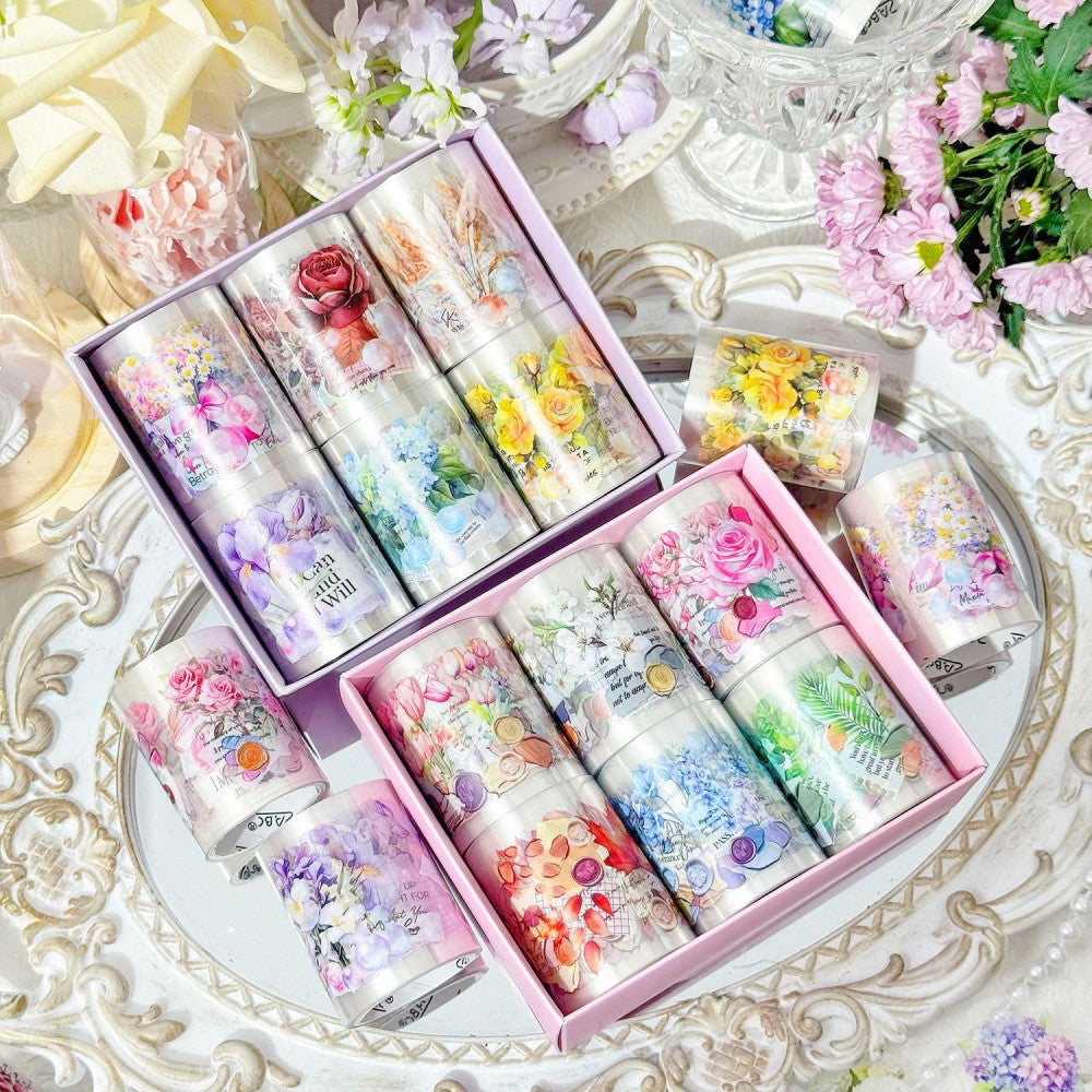Printed Feelings Series Boxed Tape Plant Flower Theme 2 Types image 2