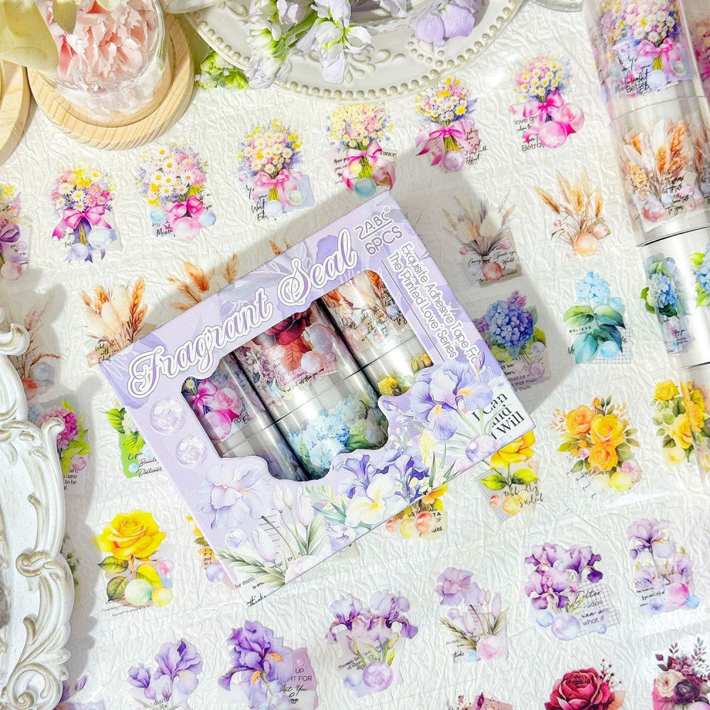 Printed Feelings Series Boxed Tape Plant Flower Theme 2 Types image 3