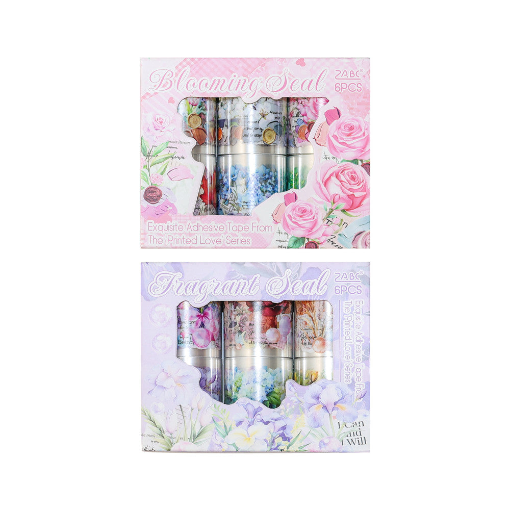 Printed Feelings Series Boxed Tape Plant Flower Theme 2 Types image 4