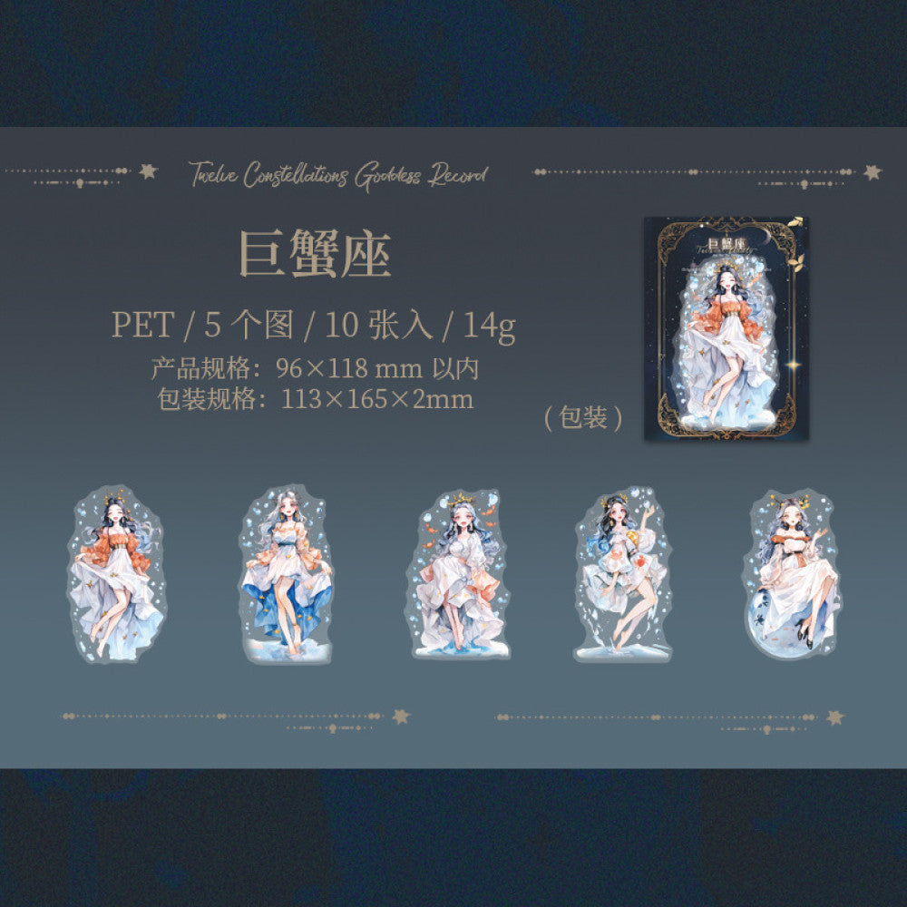 Fairy Theme Original Character PET Sticker Pack 10 Pcs image 12