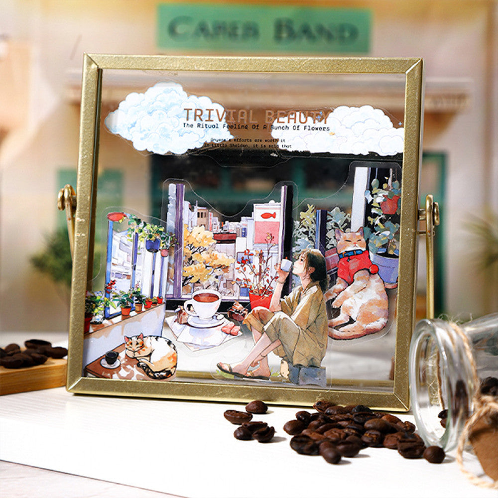 Coffee Memory Series PET Stickers 15 Pcs 4 Types image 3