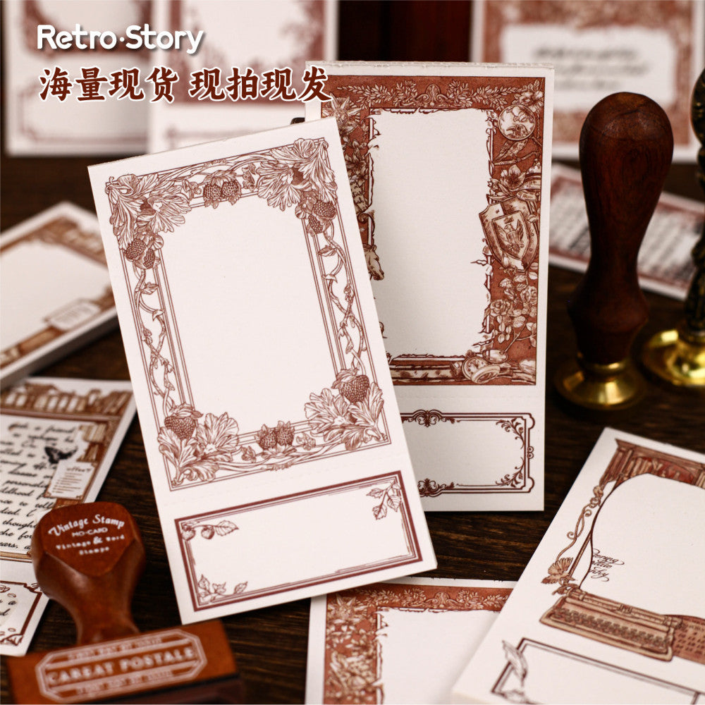 Decorative background label paper 40 pcs 6 styles image 0