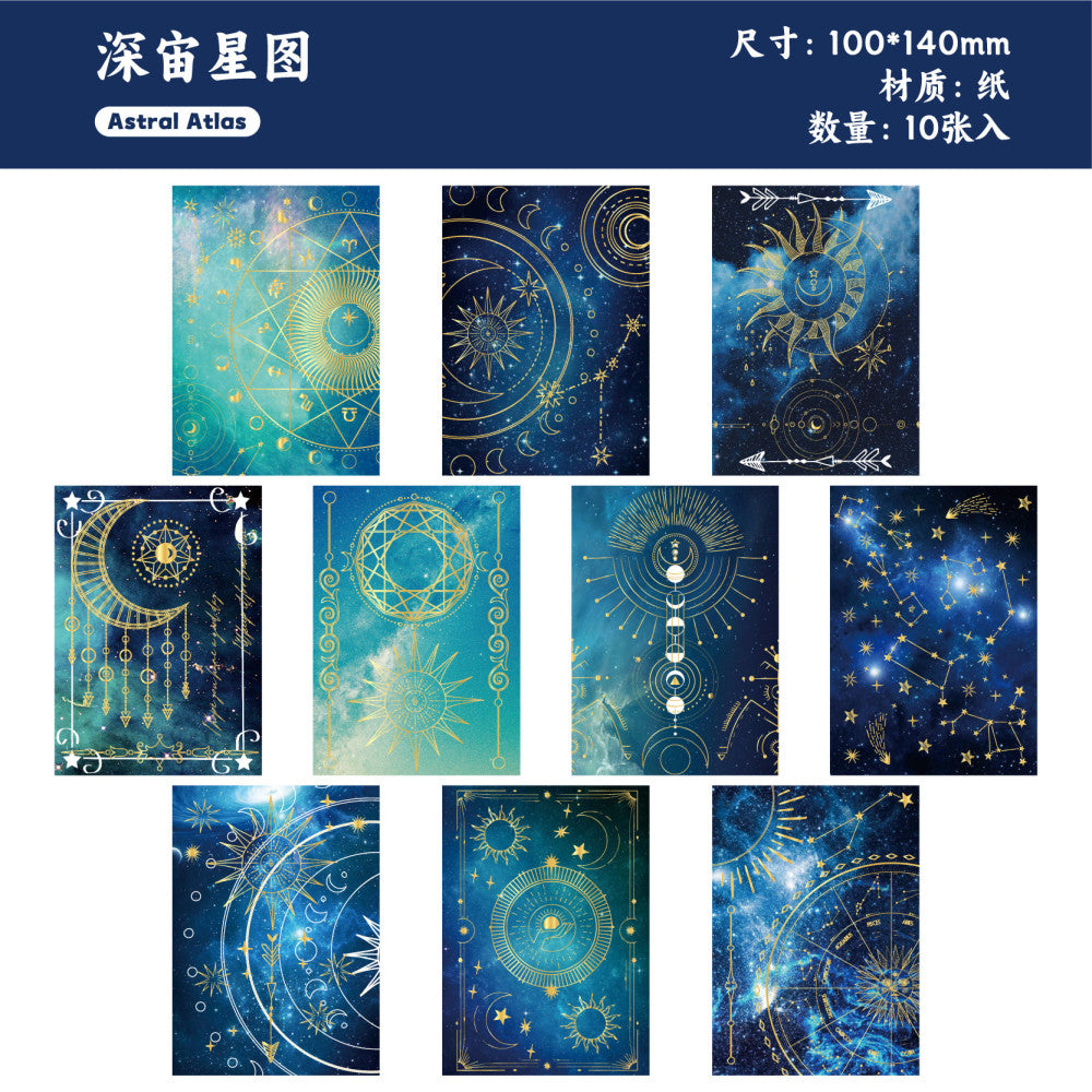 Star Dome Secret Covenant Series  Material Paper 10 Sheets 6 Options