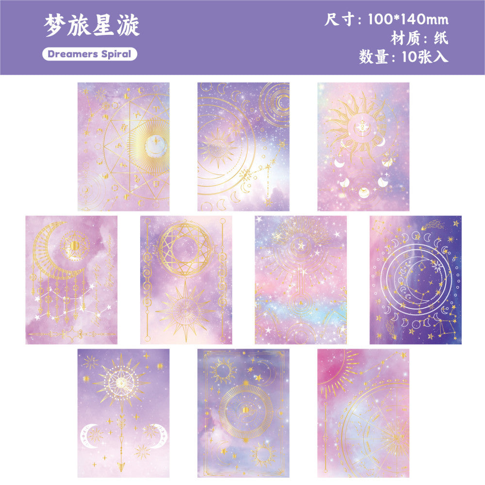 Star Dome Secret Covenant Series  Material Paper 10 Sheets 6 Options