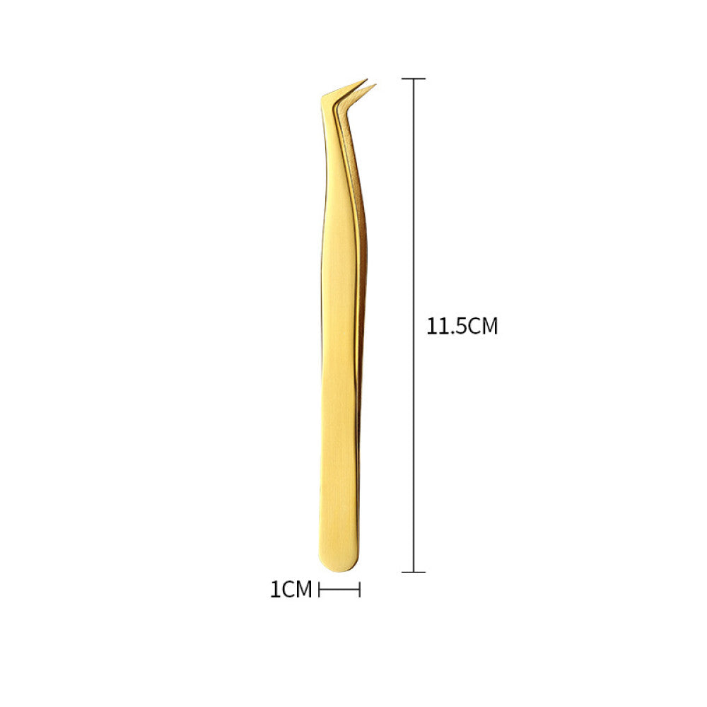 Stainless steel gold tweezers