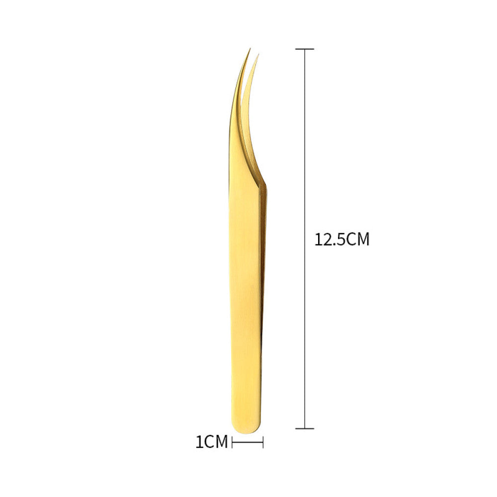 Stainless steel gold tweezers