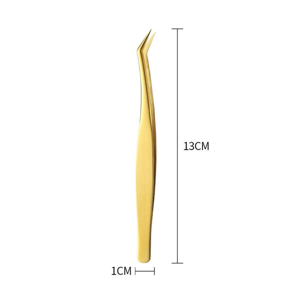 Stainless steel gold tweezers