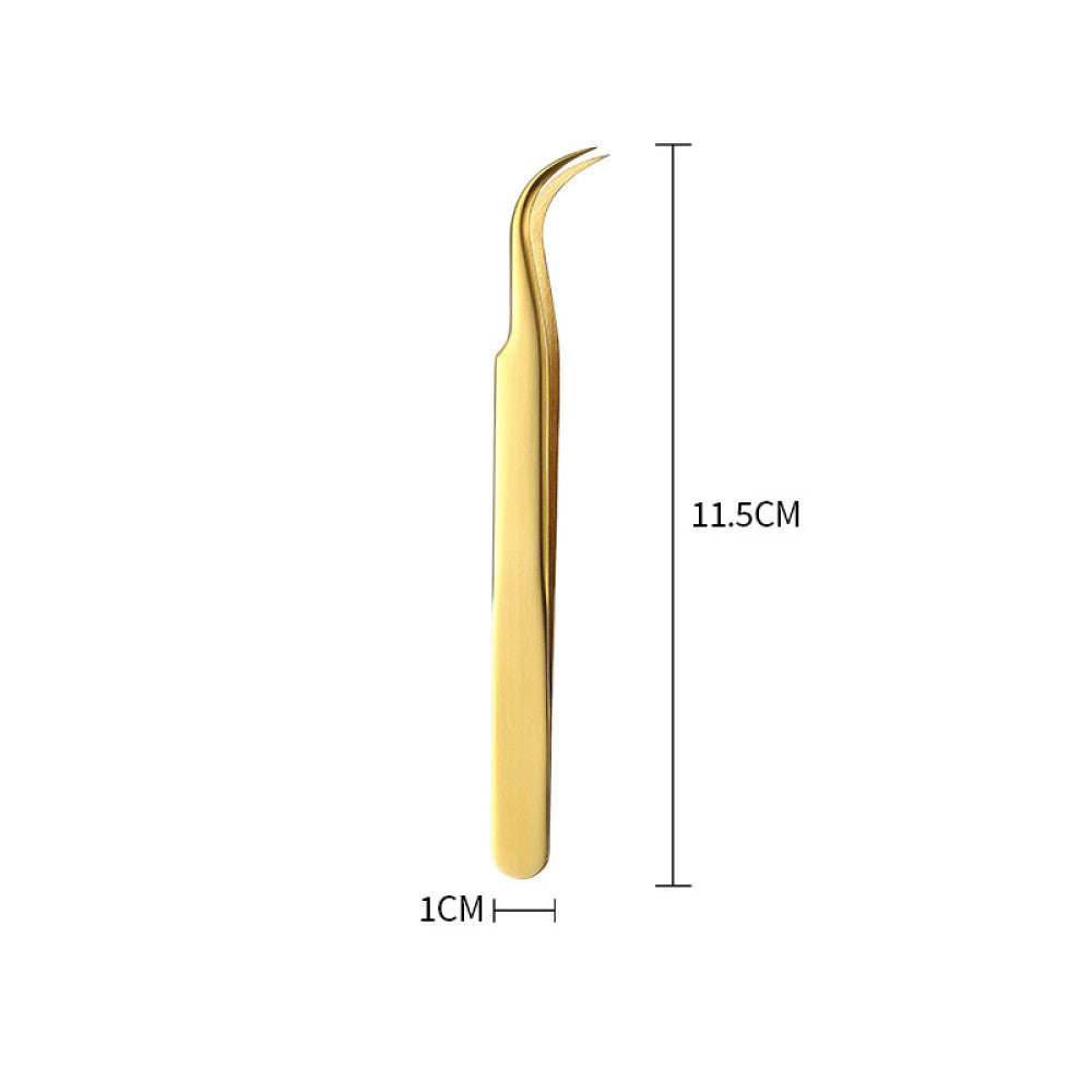 Stainless steel gold tweezers