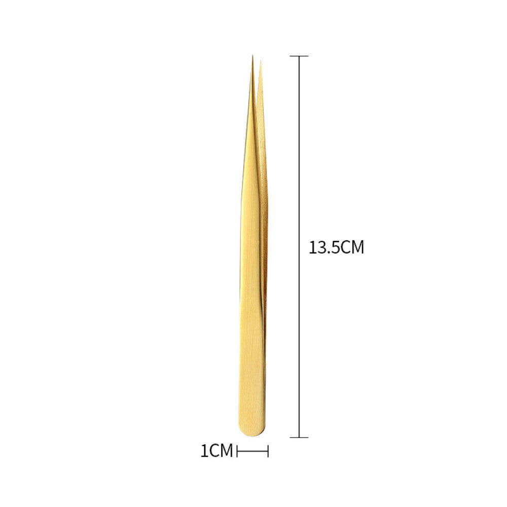 Stainless steel gold tweezers image 9