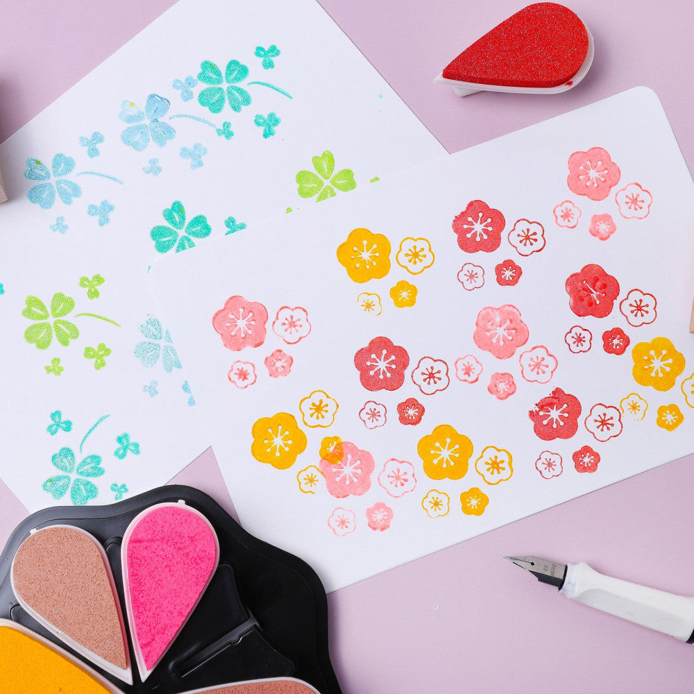 Metallic ink pad 8 color 36 combinations image 2