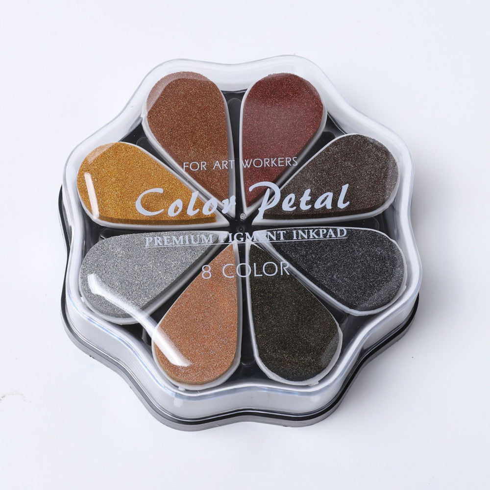 Metallic ink pad 8 color 36 combinations image 30