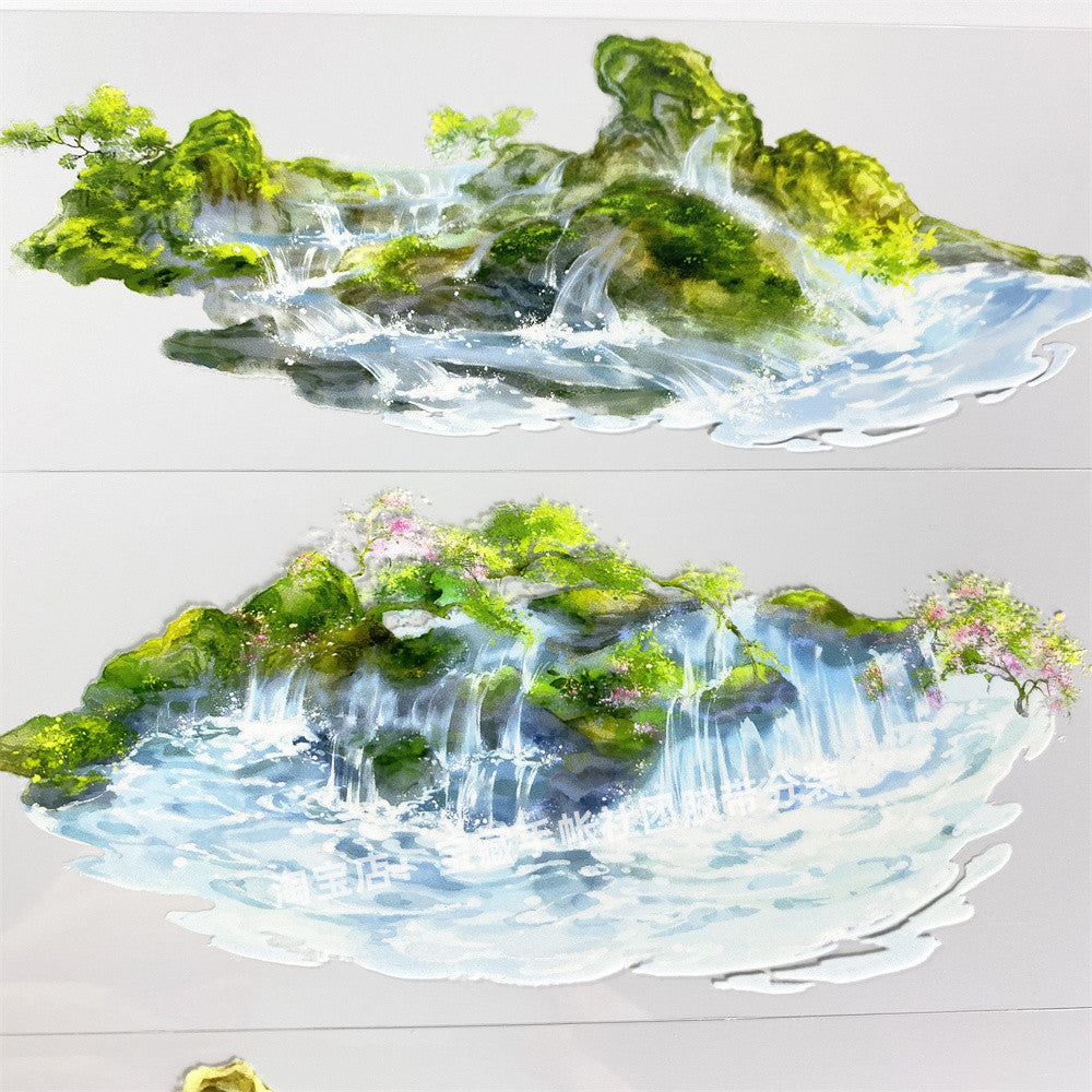 Tracing Stone Scenery PET Tape 7 cm 92 cm image 2