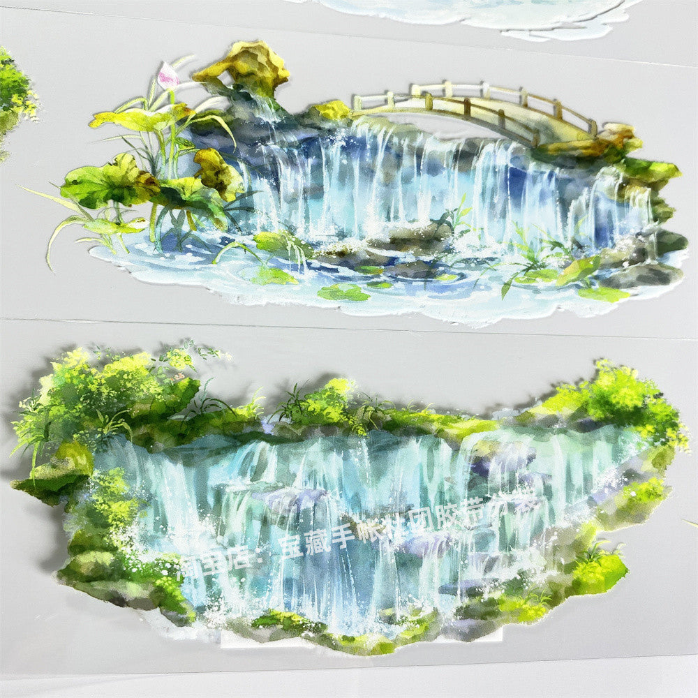 Tracing Stone Scenery PET Tape 7 cm 92 cm image 3