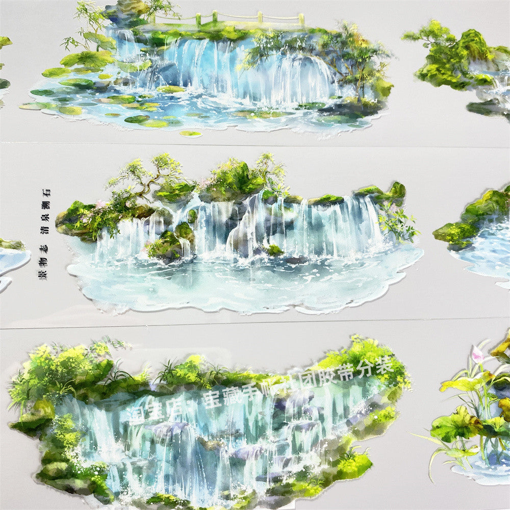 Tracing Stone Scenery PET Tape 7 cm 92 cm image 0