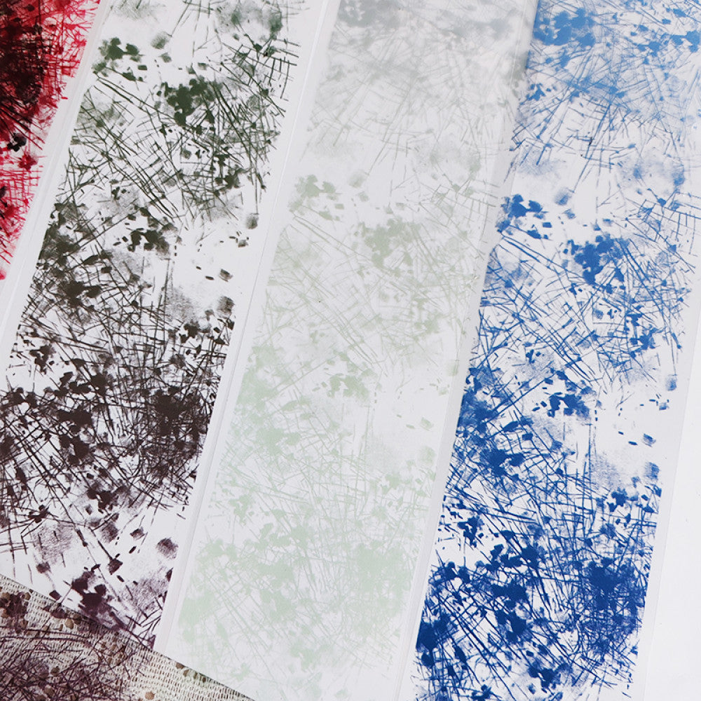 Blurred mottled traces large background PET tape 6 Styles 9cm 100 cm image 1