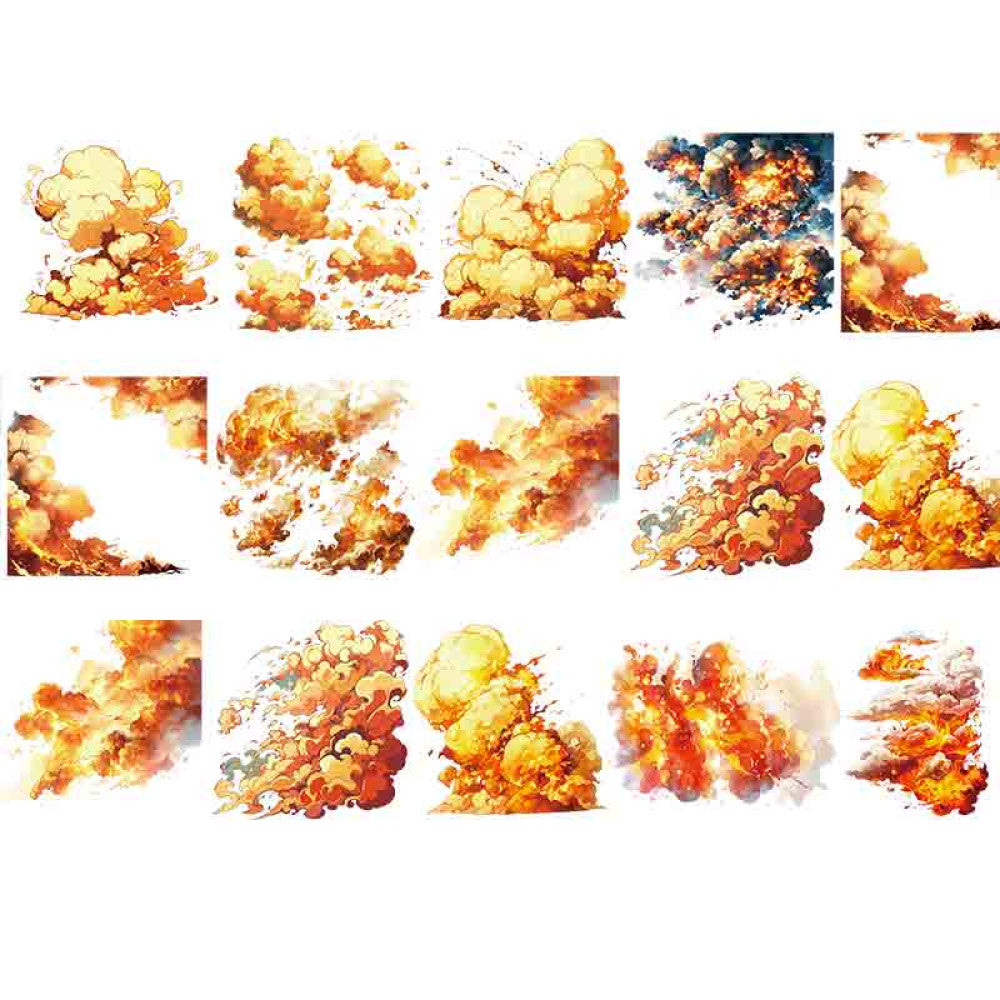 Homemade fire cloud background pet/washi tape 9cm / 100 cm