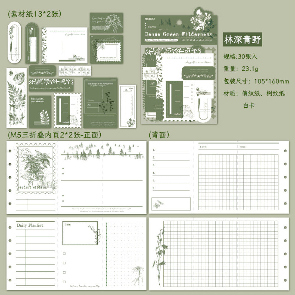 Time Slow Delivery Station series material paper 30 pcs
