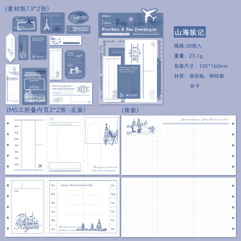 Time Slow Delivery Station series material paper 30 pcs image 8