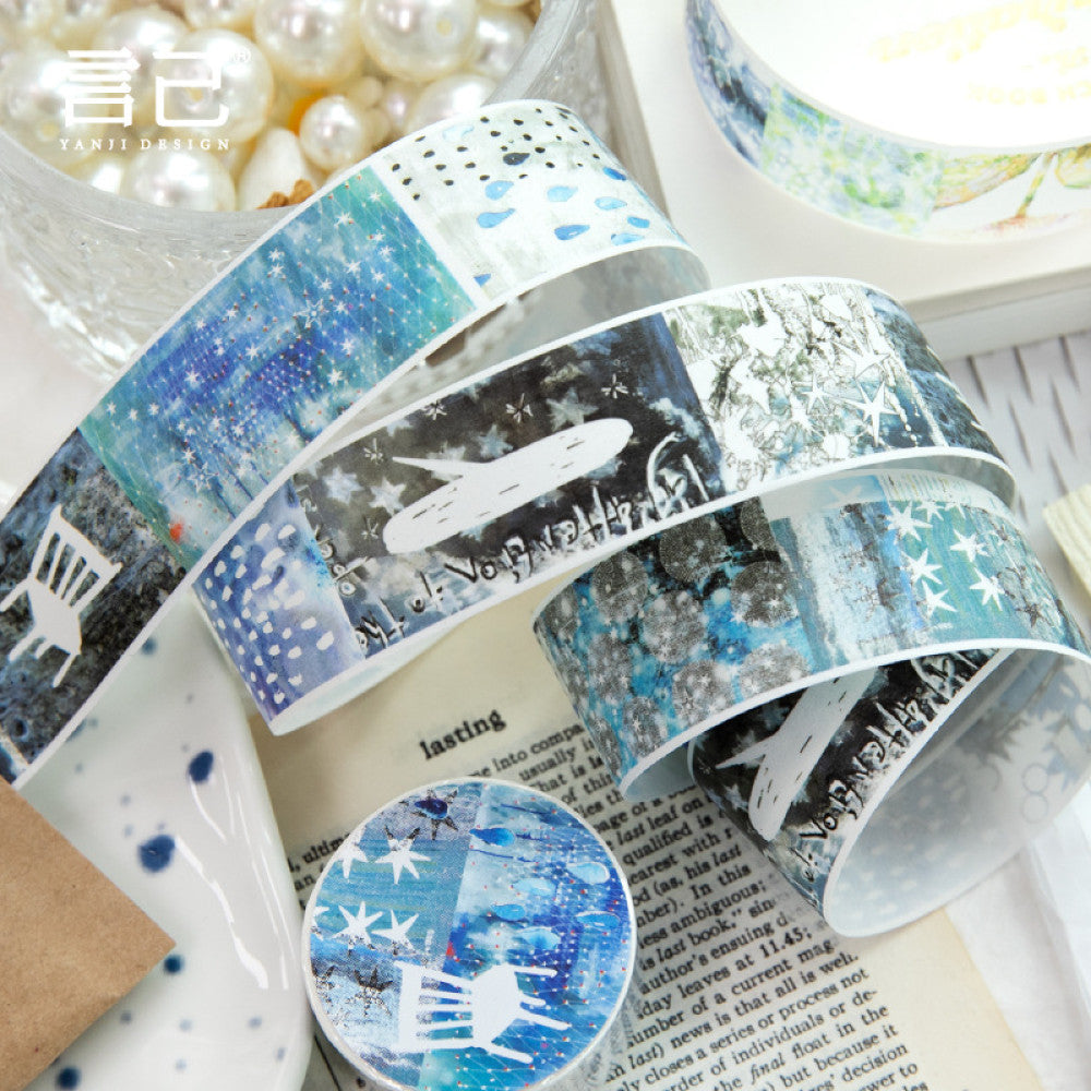 Random splicing series washi tape 6 types 2 5 cm 2 m image 2