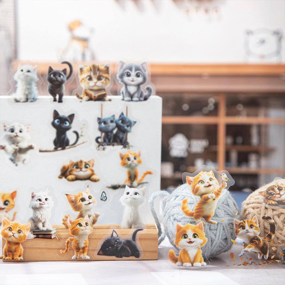 Meow Meow doll series PET sticker pack 4 types 50 pcs image 3