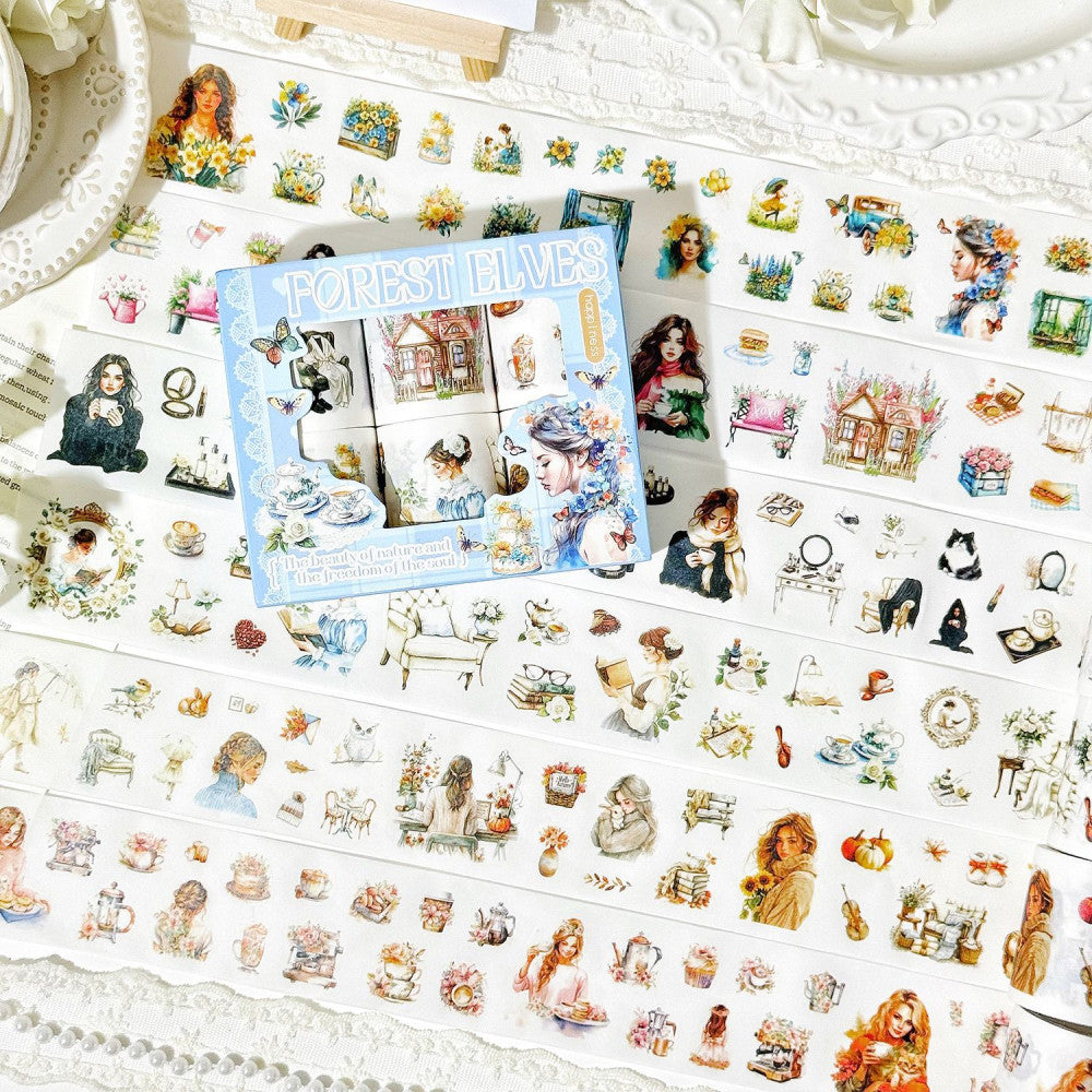Ghost Butterfly Fantasy Series Boxed PET Tape Set 2 Types 5 cm 2 m image 2