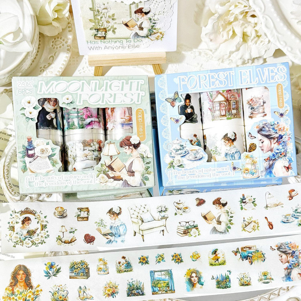 Ghost Butterfly Fantasy Series Boxed PET Tape Set 2 Types 5 cm 2 m image 3