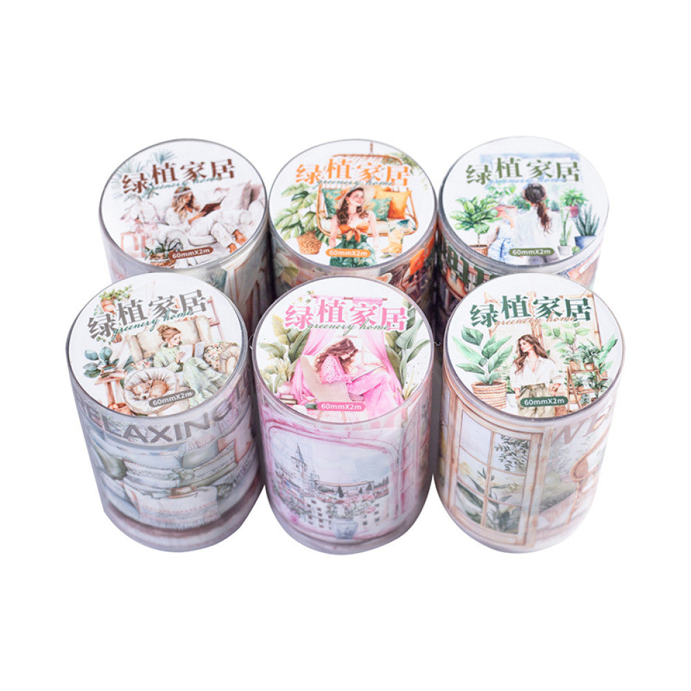 Life scene landscaping PET tape 6 types 6 cm 2 m image 4
