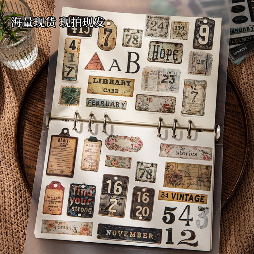 Good day double material die cut sticker book 4 styles 20 sheets image 3