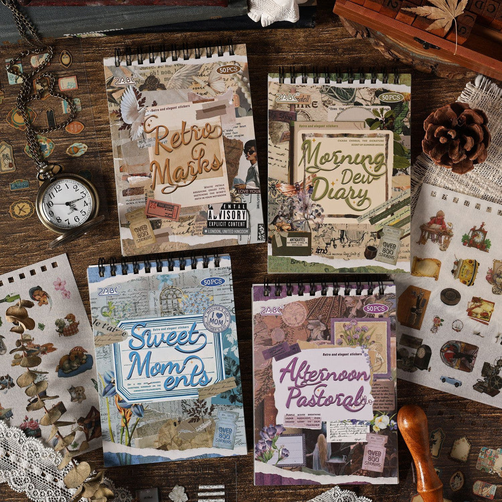 Classic Notebook Series Sticker Book 4 Types image 2