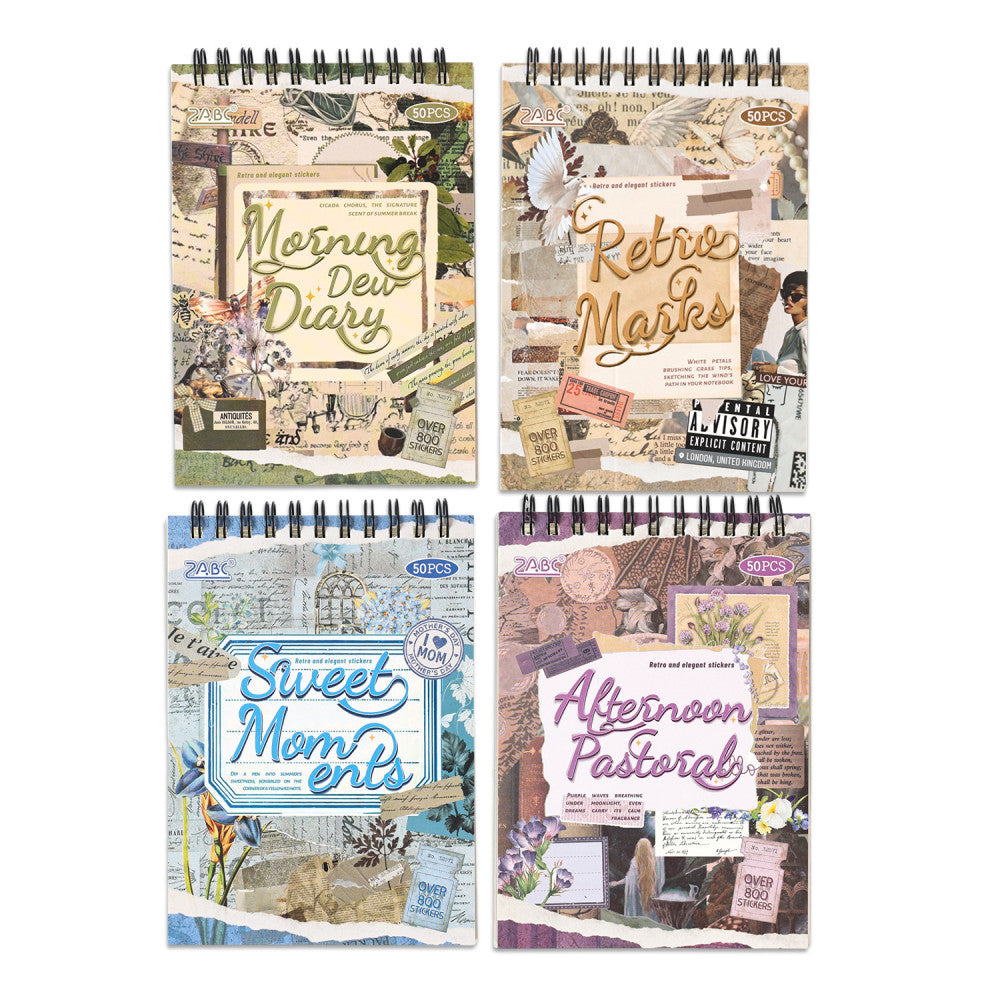 Classic Notebook Series Sticker Book 4 Types image 5
