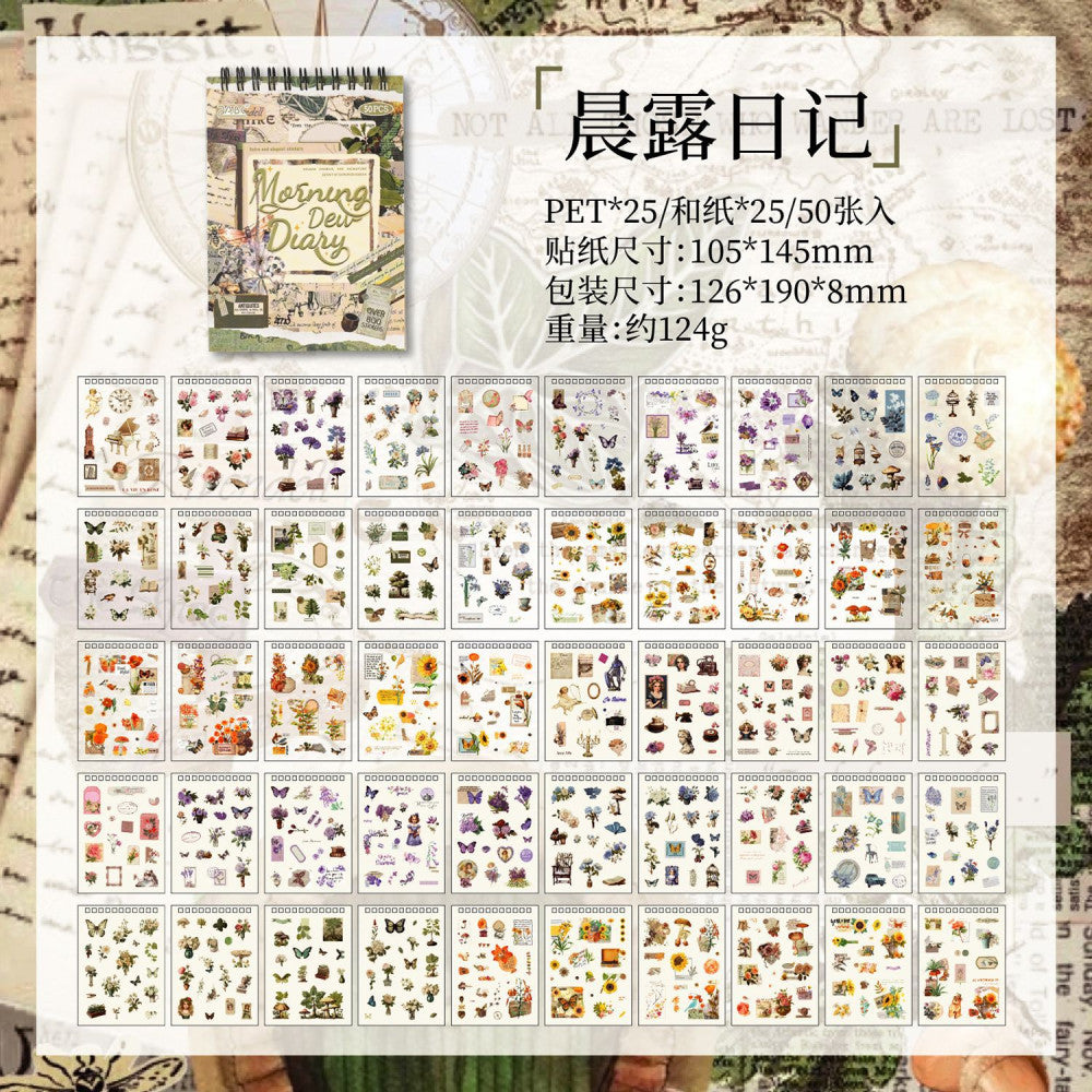 Classic Notebook Series Sticker Book 4 Types image 8
