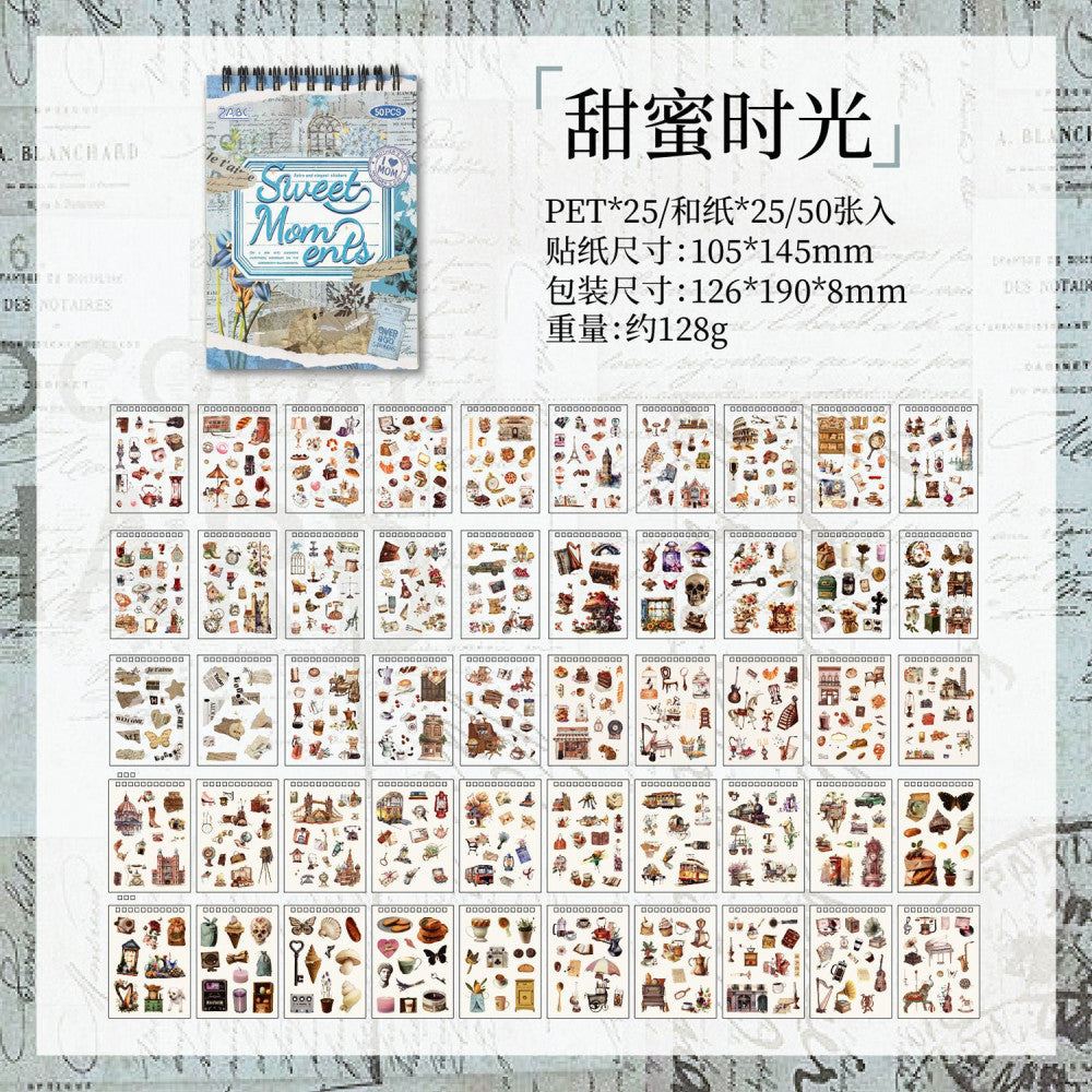Classic Notebook Series Sticker Book 4 Types