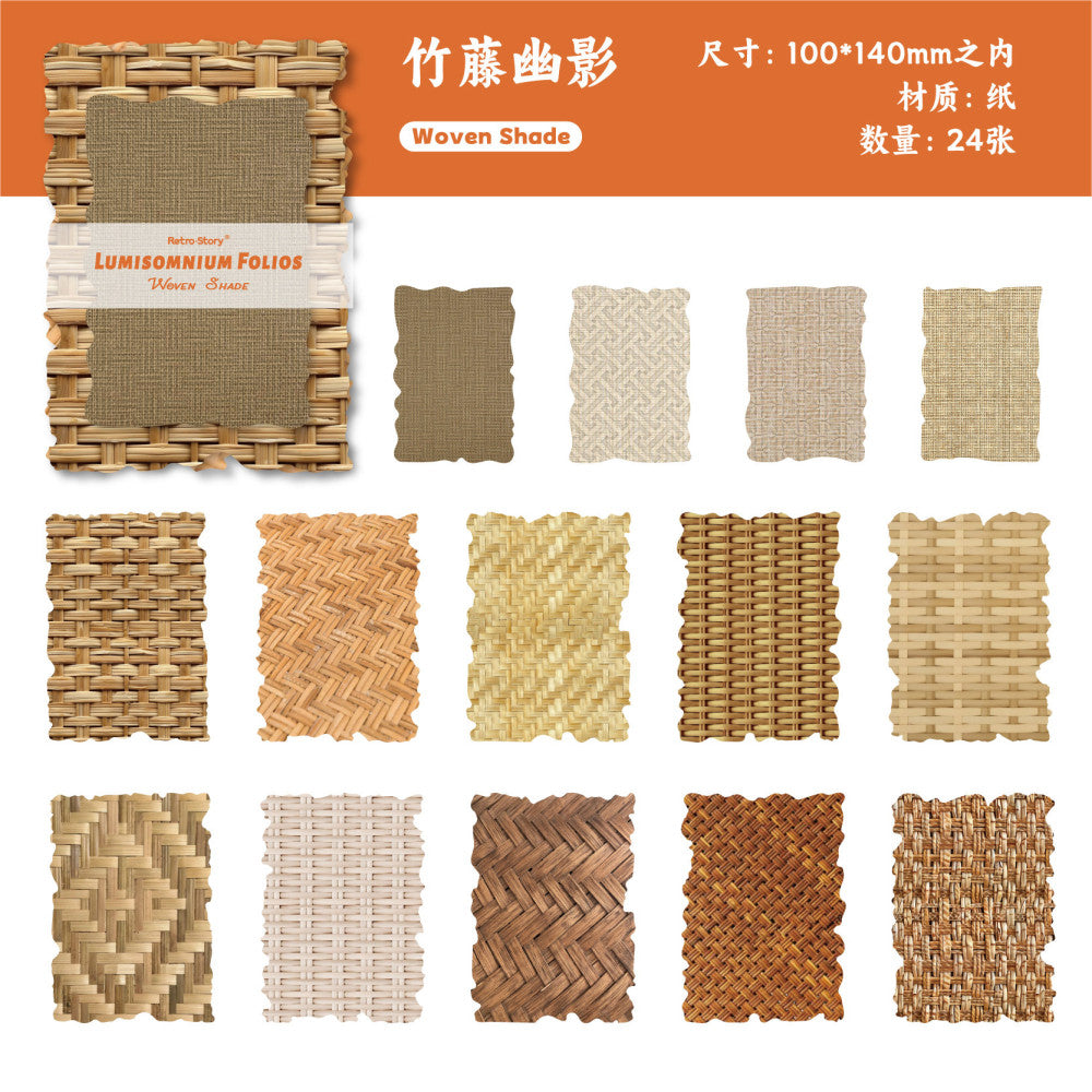 Dreamweaver Floating Light Collection material paper  6 Styles 24 Pcs
