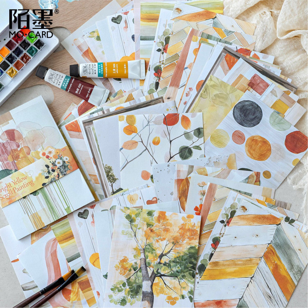 Smudge painting material series paper pack 8 types 50 sheets image 1