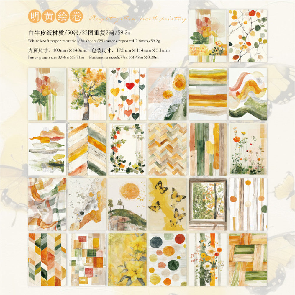 Smudge painting material series paper pack 8 types 50 sheets image 10