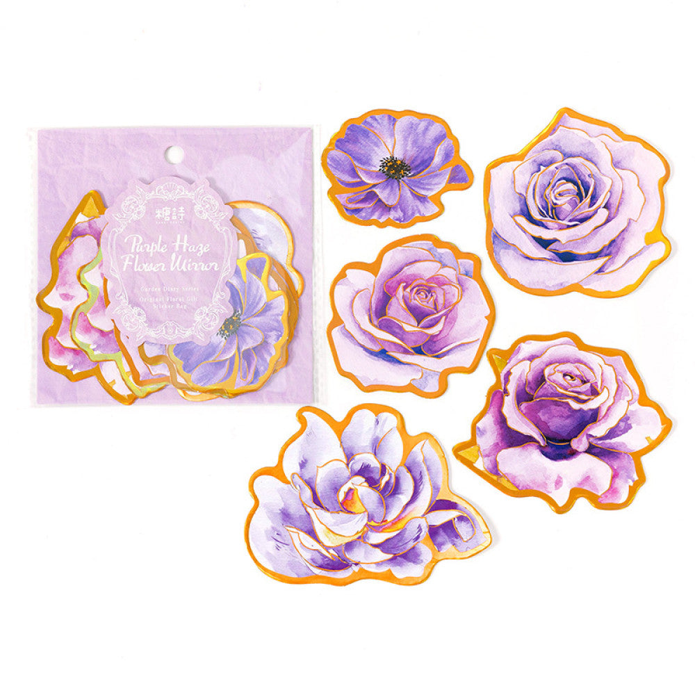 Garden Diary Series Flowers PET Sticker Pack 6 Types 10 Pcs image 7