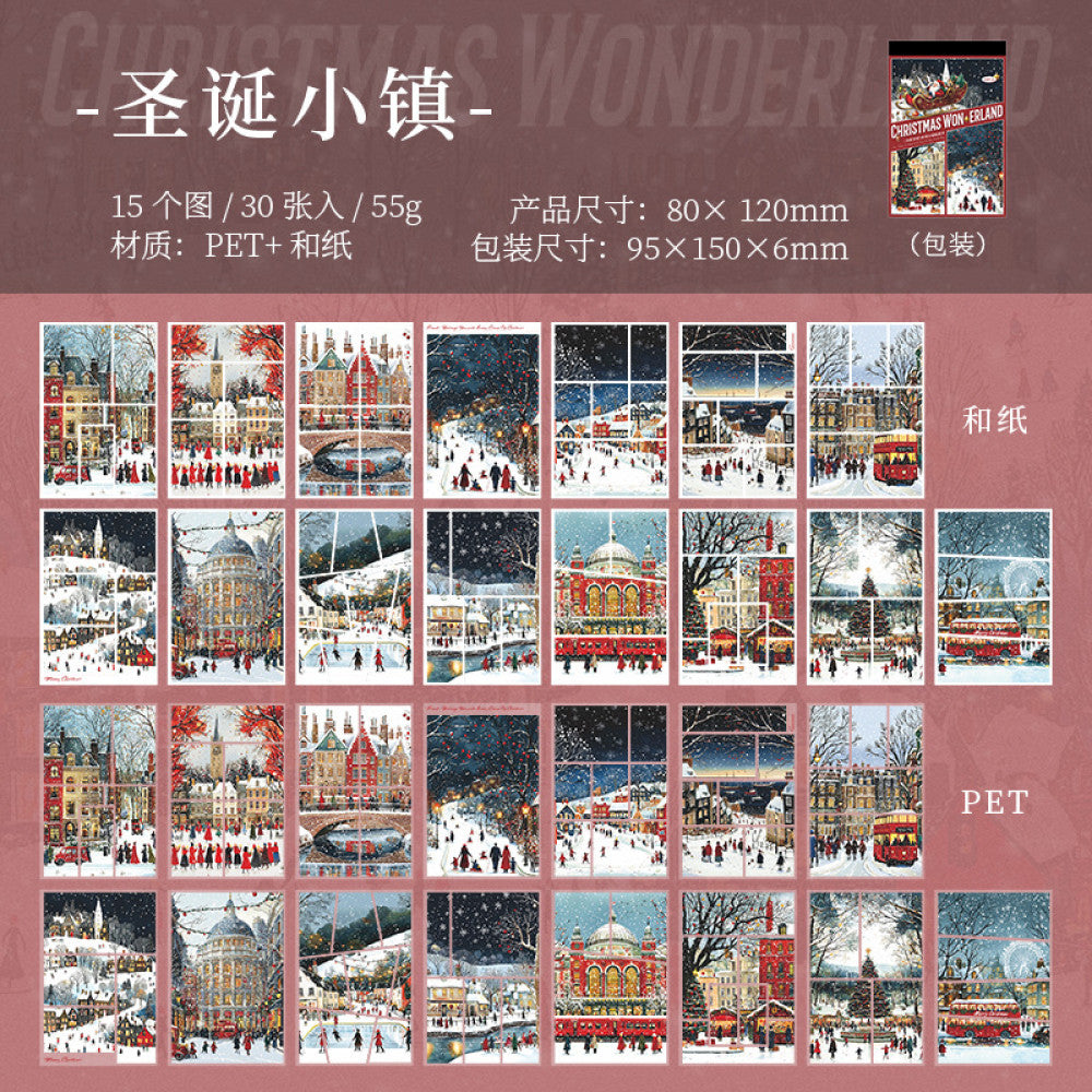 Christmas Wonderland Series Sticker Book 6 Types