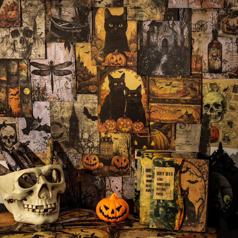 Ghost Note Series Double sided Paper 4 Types 42 Pcs image 2