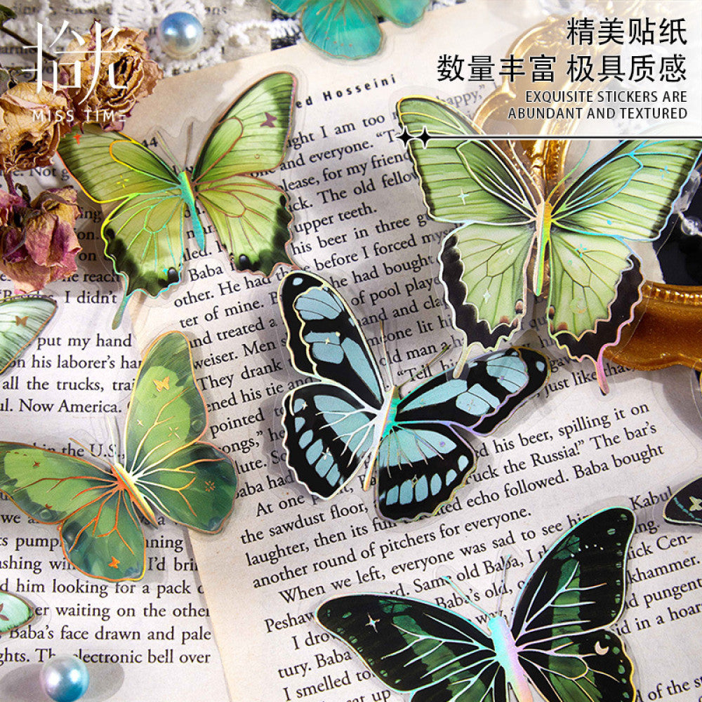 Wandering Series Butterfly PET Sticker Pack 6 Types 30 Pcs image 1