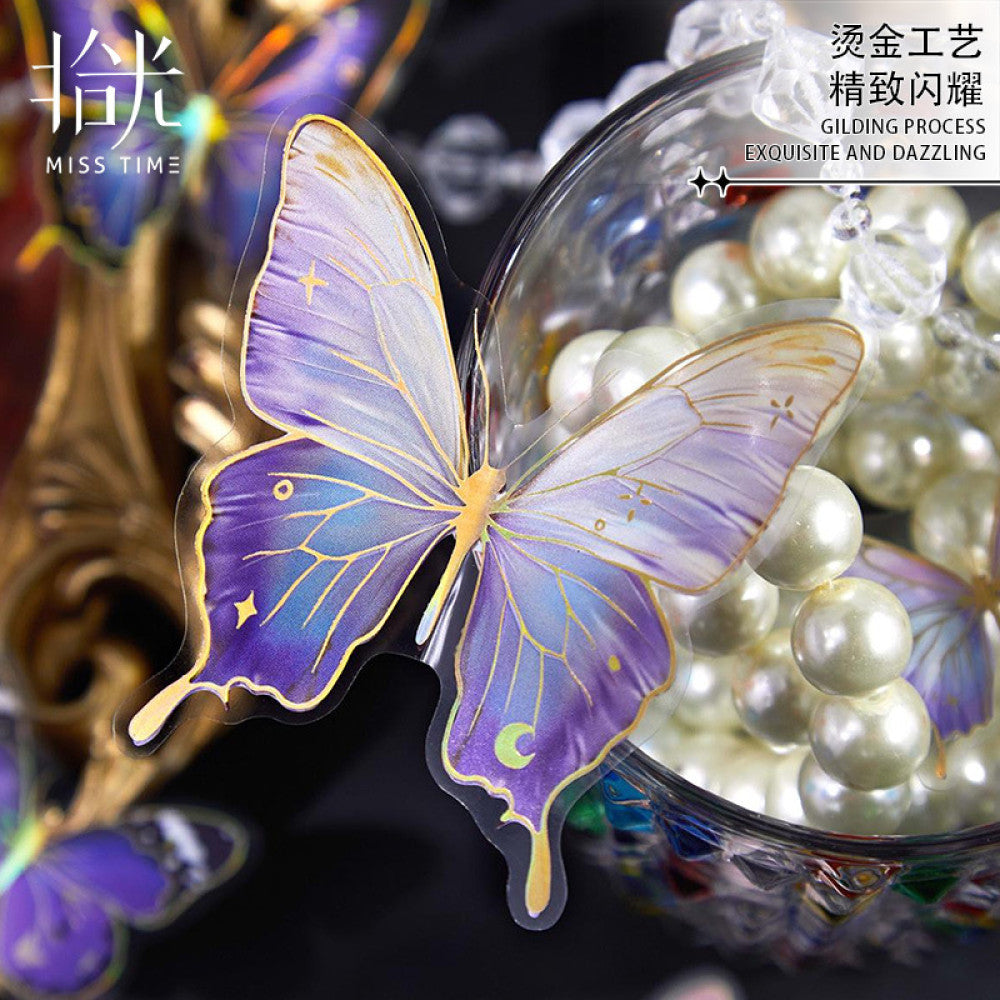 Wandering Series Butterfly PET Sticker Pack 6 Types 30 Pcs image 2