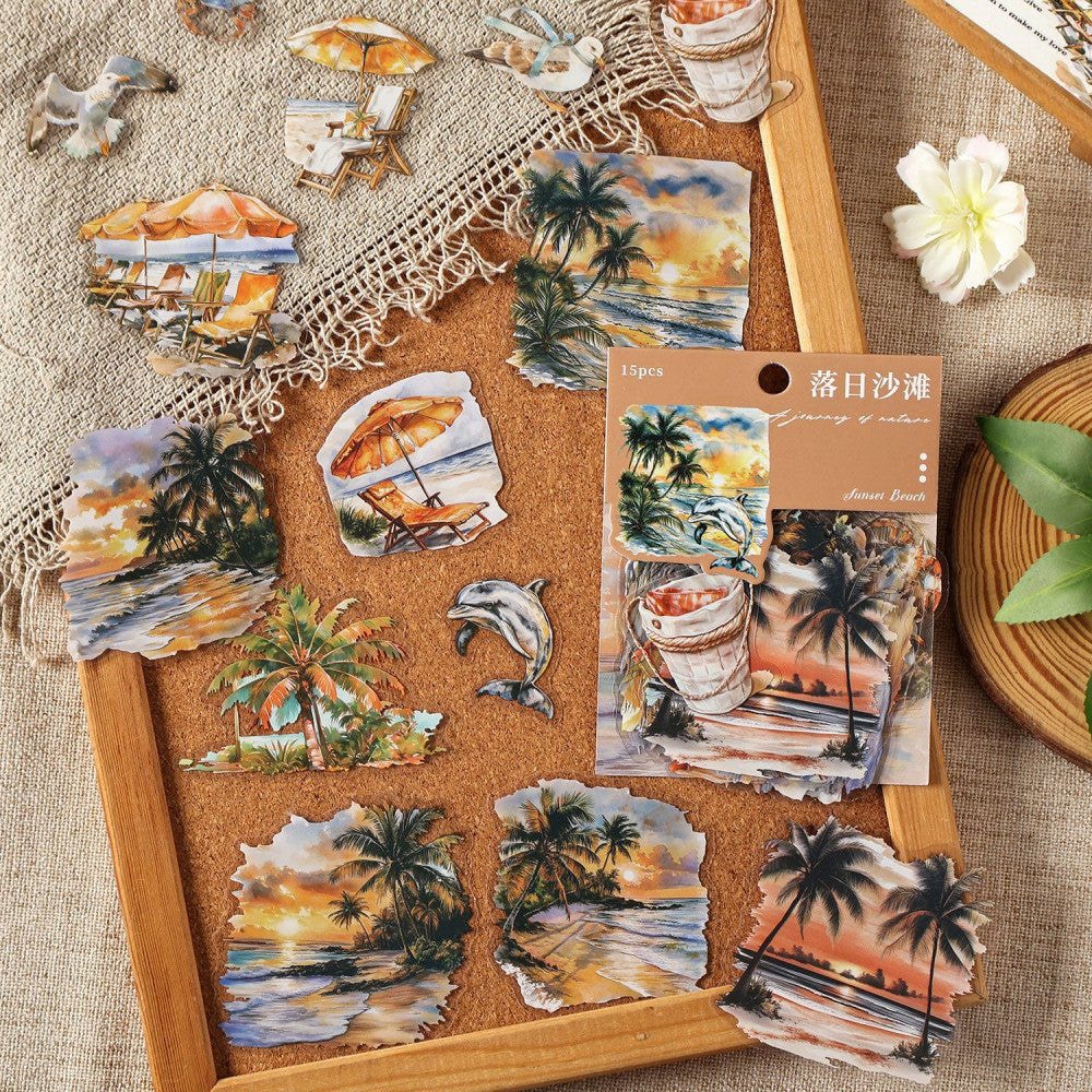 Dark Phantom Natural Journey Series Sticker Pack 6 Types 15 Pcs image 2