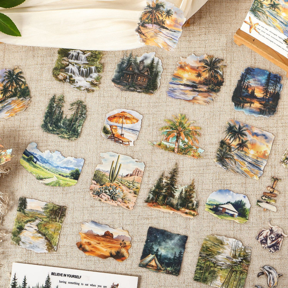 Dark Phantom Natural Journey Series Sticker Pack 6 Types 15 Pcs image 3