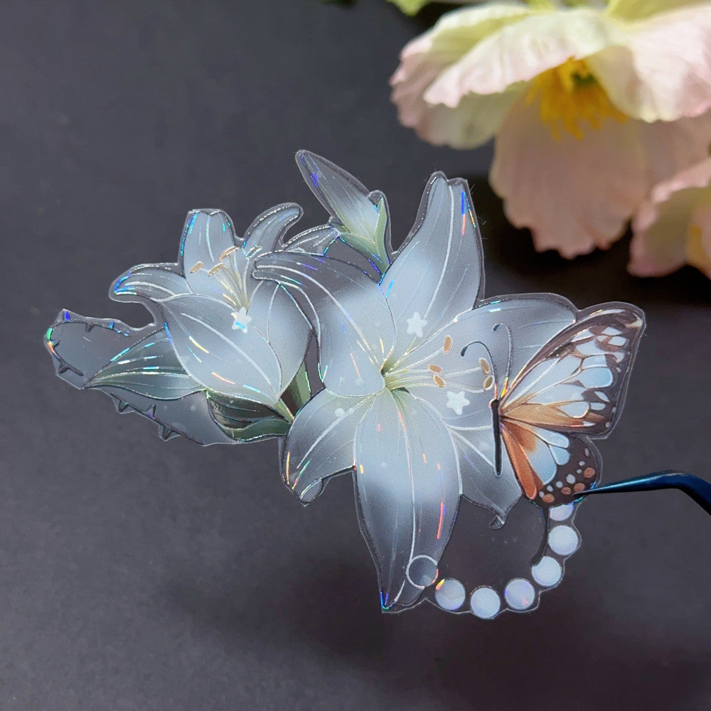 Lily translucent shell light PET tape 6 cm 2 m image 2