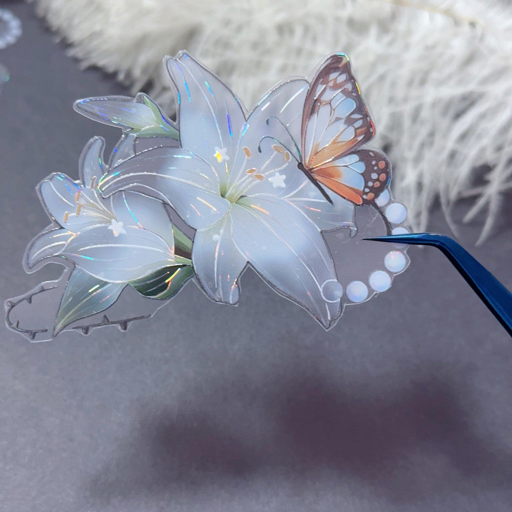 Lily translucent shell light PET tape 6 cm 2 m image 3