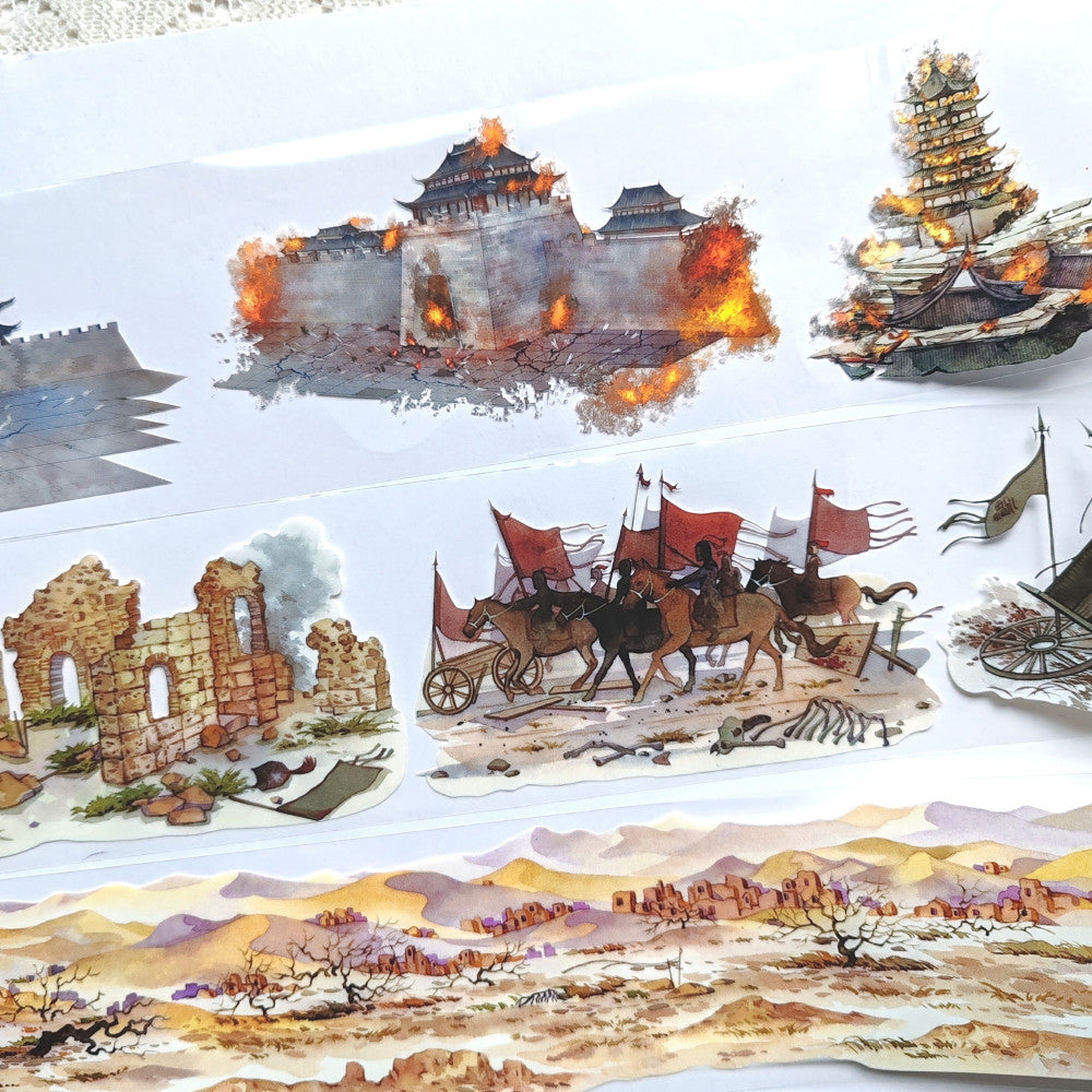 Wars and deserts ancient stype PET tape 3 Styles image 1