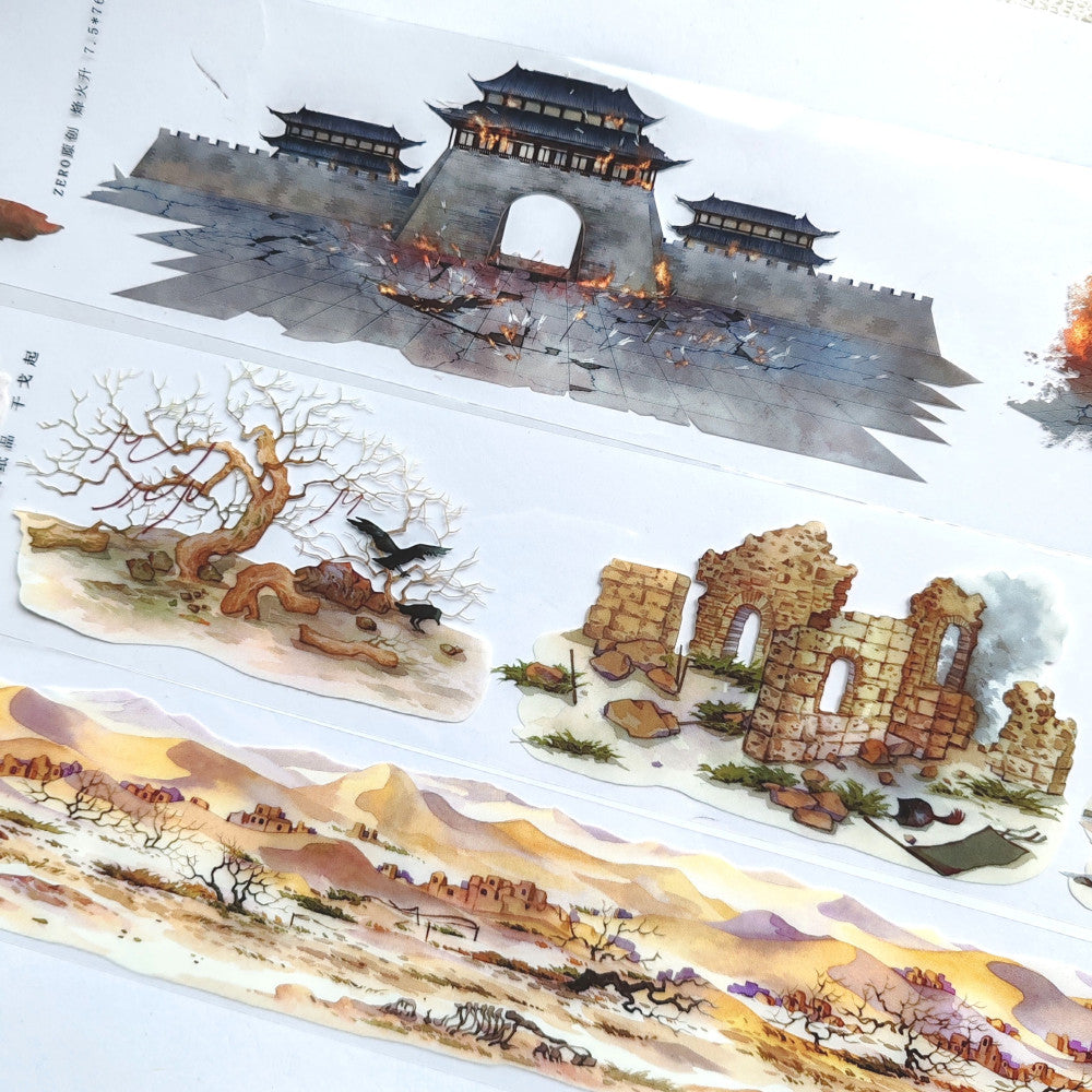 Wars and deserts ancient stype PET tape 3 Styles image 0