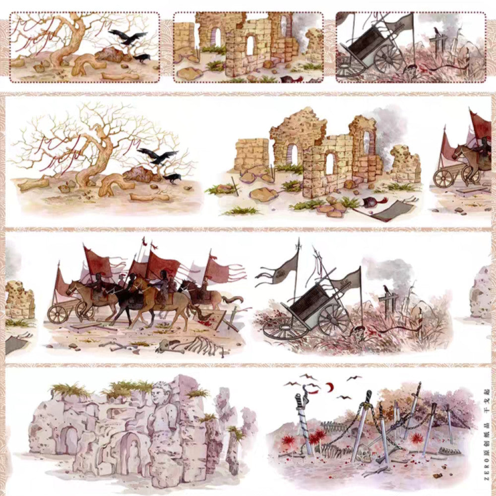 Wars and deserts ancient stype PET tape 3 Styles image 5