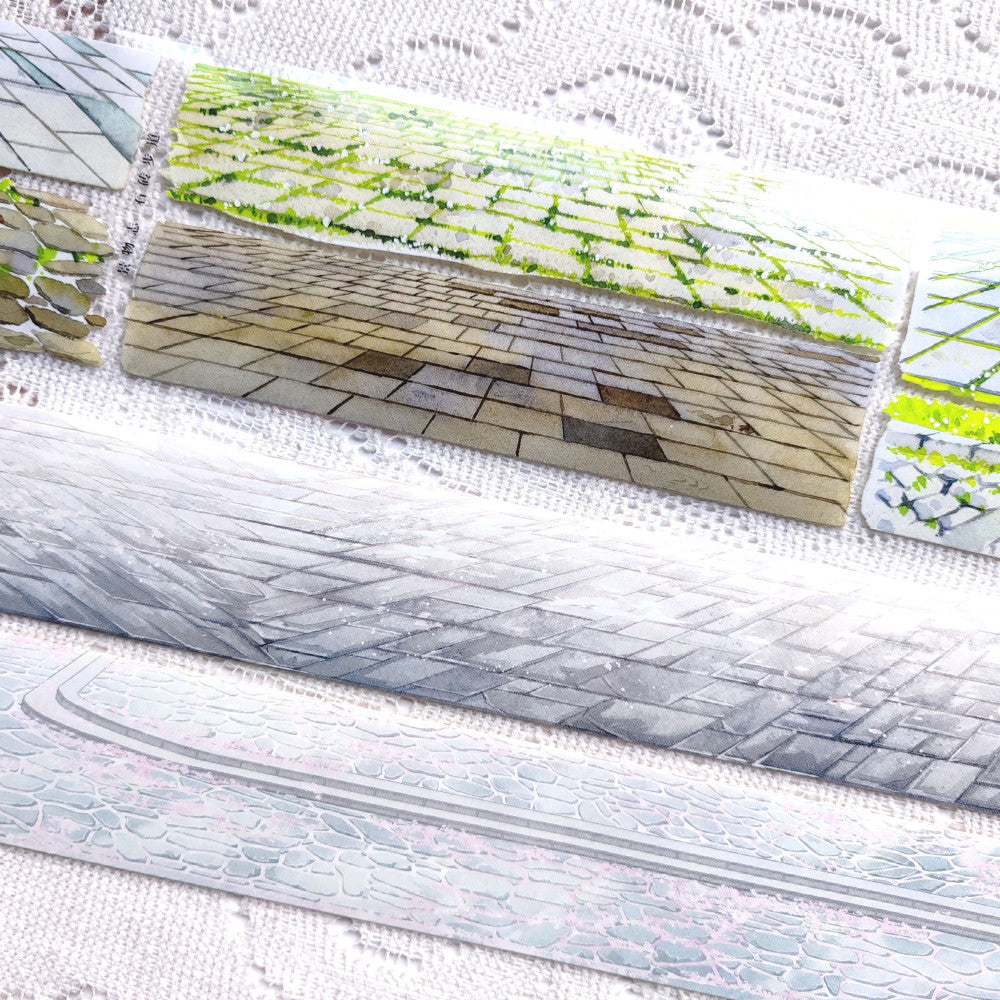 Separate stone brick trail PET tape 3 Types image 0